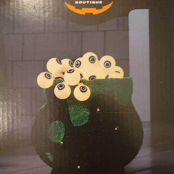 Hyde & Eek Cauldron Halloween Eyeballs LED Decor Light Up 13" Battery Powered - Picture 3 of 9